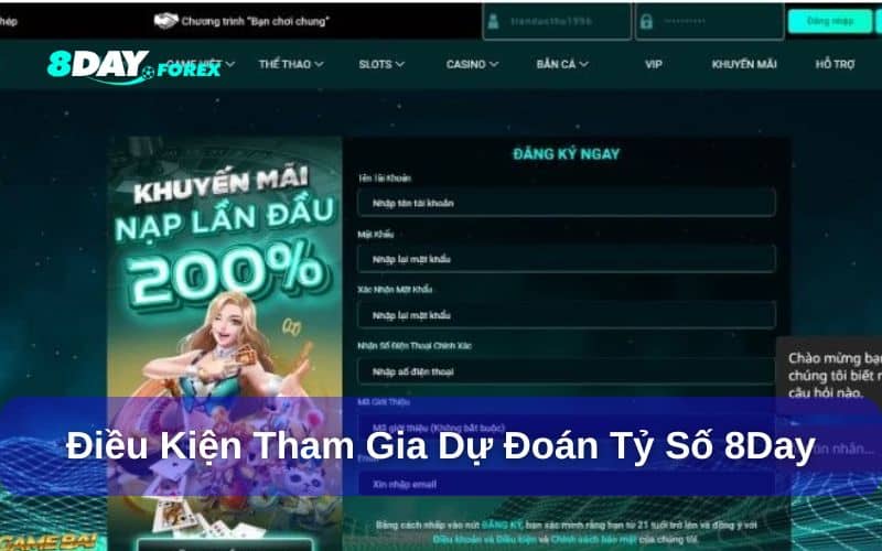 Cách tham gia giải đấu thể thao với giải thưởng lớn 8Day