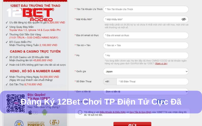 Lợi ích người chơi nhận được từ TP Điện Tử 12bet